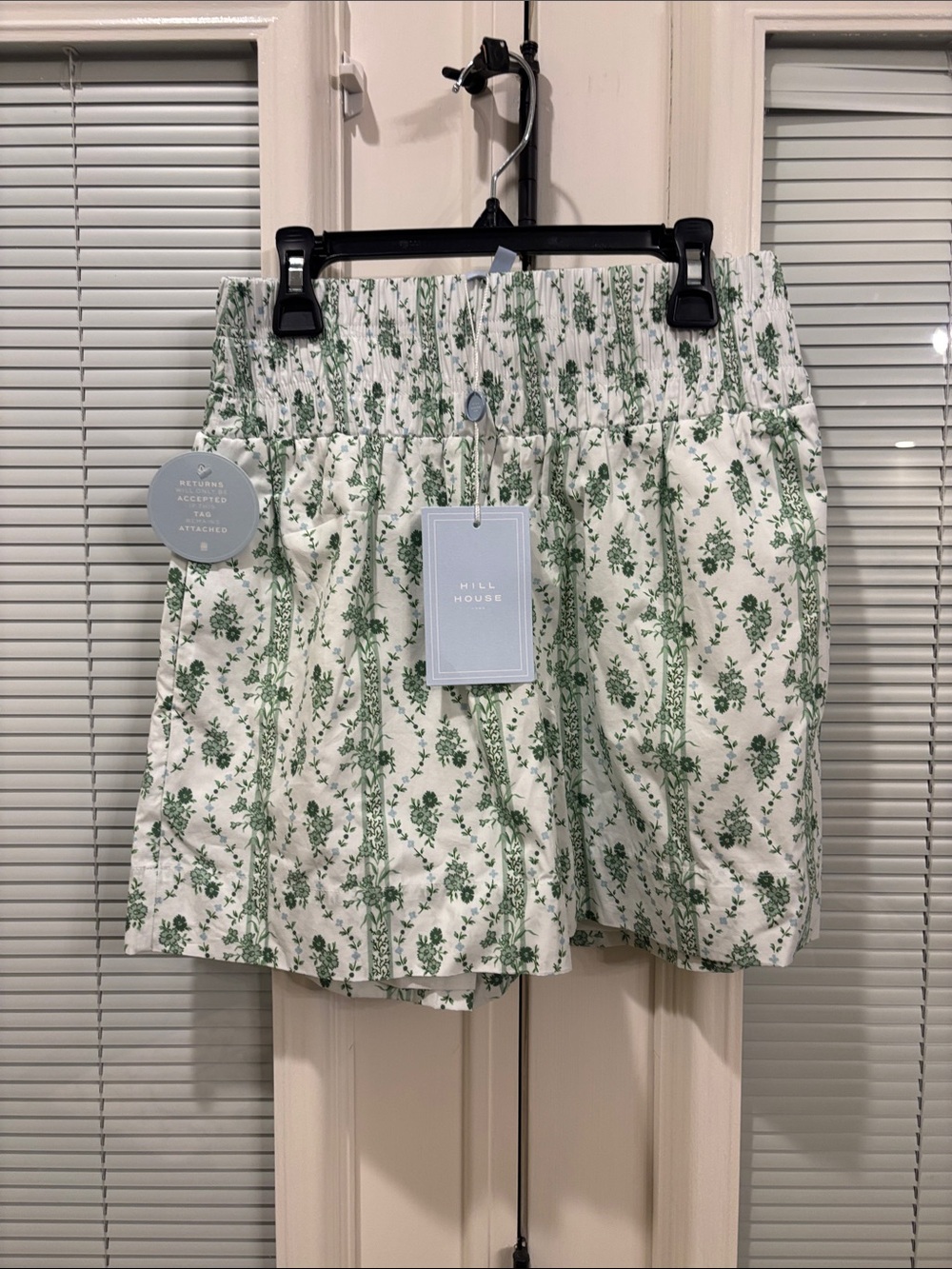 Women’s Hill House Two-Piece Green Floral Short Set - Picture 5 of 6